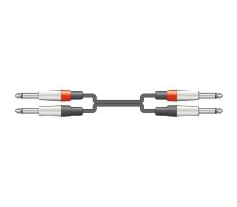 Chord CLASSIC 2 x 6.3mm to 2 x 6.3mm MONO JACK PLUG LEADS 6m