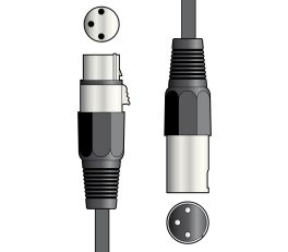 QTX Essential XLR Microphone Lead 6m