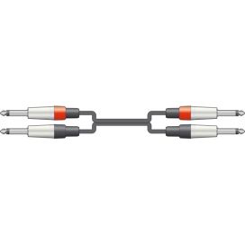 Chord CLASSIC 2 x 6.3mm to 2 x 6.3mm MONO JACK PLUG LEADS 6m