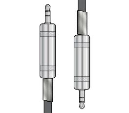 Chord Classic Audio Leads 3.5mm TRS Jack Plug - 3.5mm TRS Jack Plug