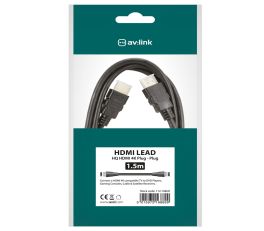 Av:Link HDMI Lead 4K Ready 1.5m Package