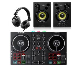 Numark Party Mix MKII, DJMONITOR 42 and HDP DJ45 Bundle