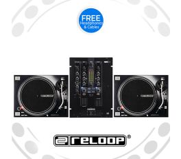 Reloop RP-7000Mk2 Turntable and RMX-22i Mixer DJ Equipment Package