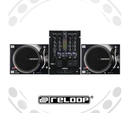 Reloop RP-7000Mk2 Turntable and RMX-33i Mixer DJ Equipment Package