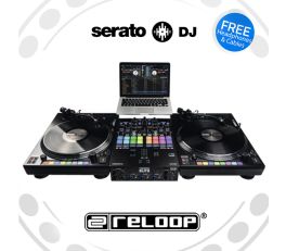 Reloop RP-8000MK2 Turntable + Elite DJ Mixer DJ Equipment Package