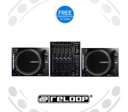 Reloop RP-8000Mk2 Turntable and RMX-60 Mixer DJ Equipment Package