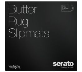 Serato Official Butter Rugs Slipmats, Black, 12" (Pair)