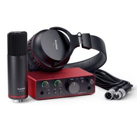 Focusrite Scarlett Solo Studio 4th Gen USB Audio Interface, Mic and Headphones Bundle