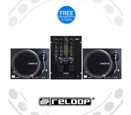 Reloop RP-4000Mk2 Turntable and RMX-22i Mixer DJ Equipment Package