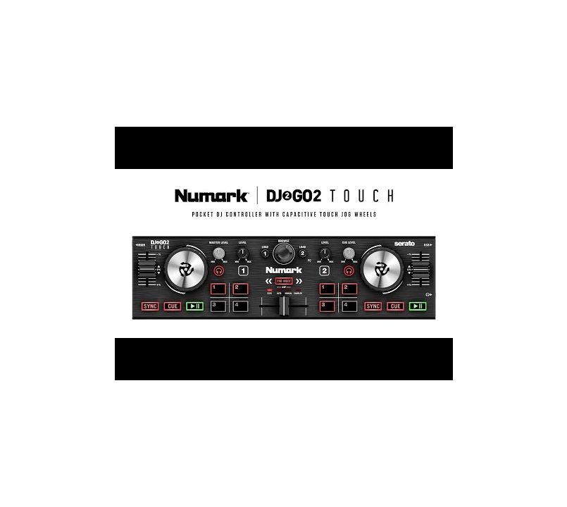 Numark Dj2go2 buy touch Compact 2 Deck USB DJ Controller #1899