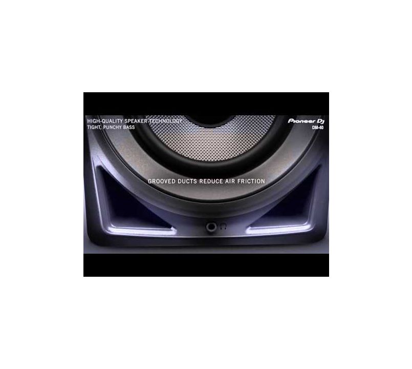 Pioneer DJ DM-40BT Desktop Monitor sold System with Bluetooth Functionality, 4-Inch (