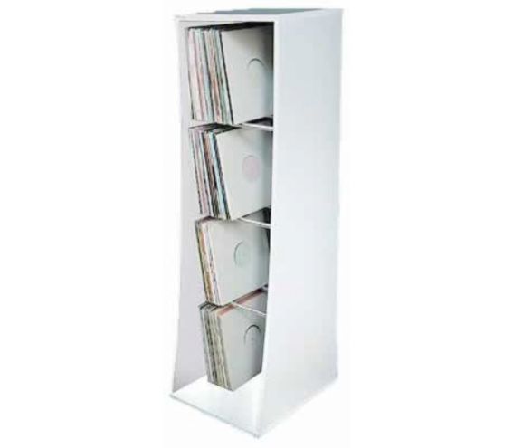 Vinyl Storage Unit White