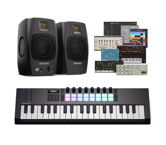 Novation Launchkey Mini 37 MK4 and Adam Audio D3V Bundle