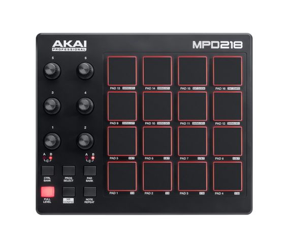 Akai MPD218 Pad Controller Top