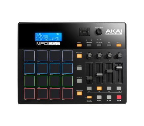 Akai MPD226 Pad Controller Top