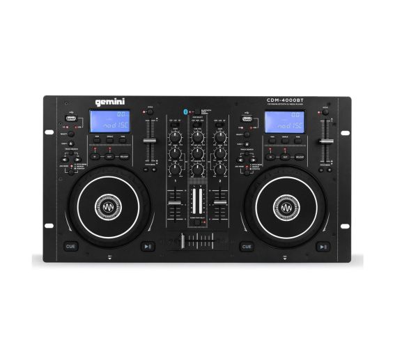 Gemini CDM-4000BT Dual CD Mixer combo with Bluetooth