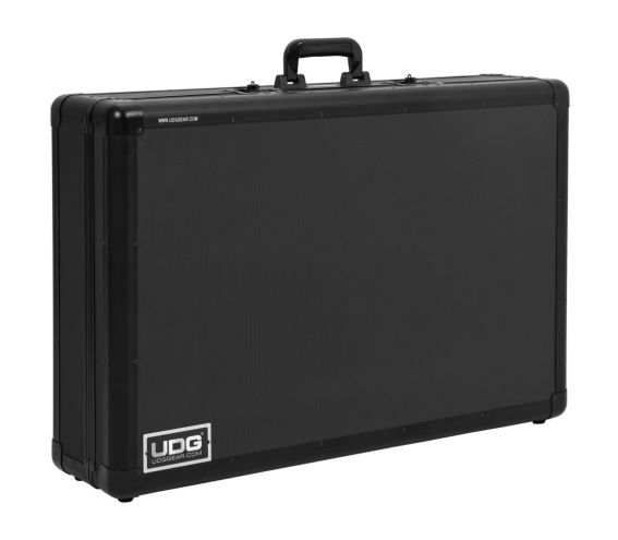 UDG Ultimate Pick Foam Flight Case AlphaTheta DDJ-GRV6 (Black) Angled