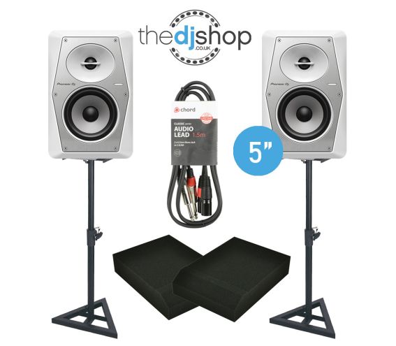 Pioneer VM-50 White Monitor Bundle 2